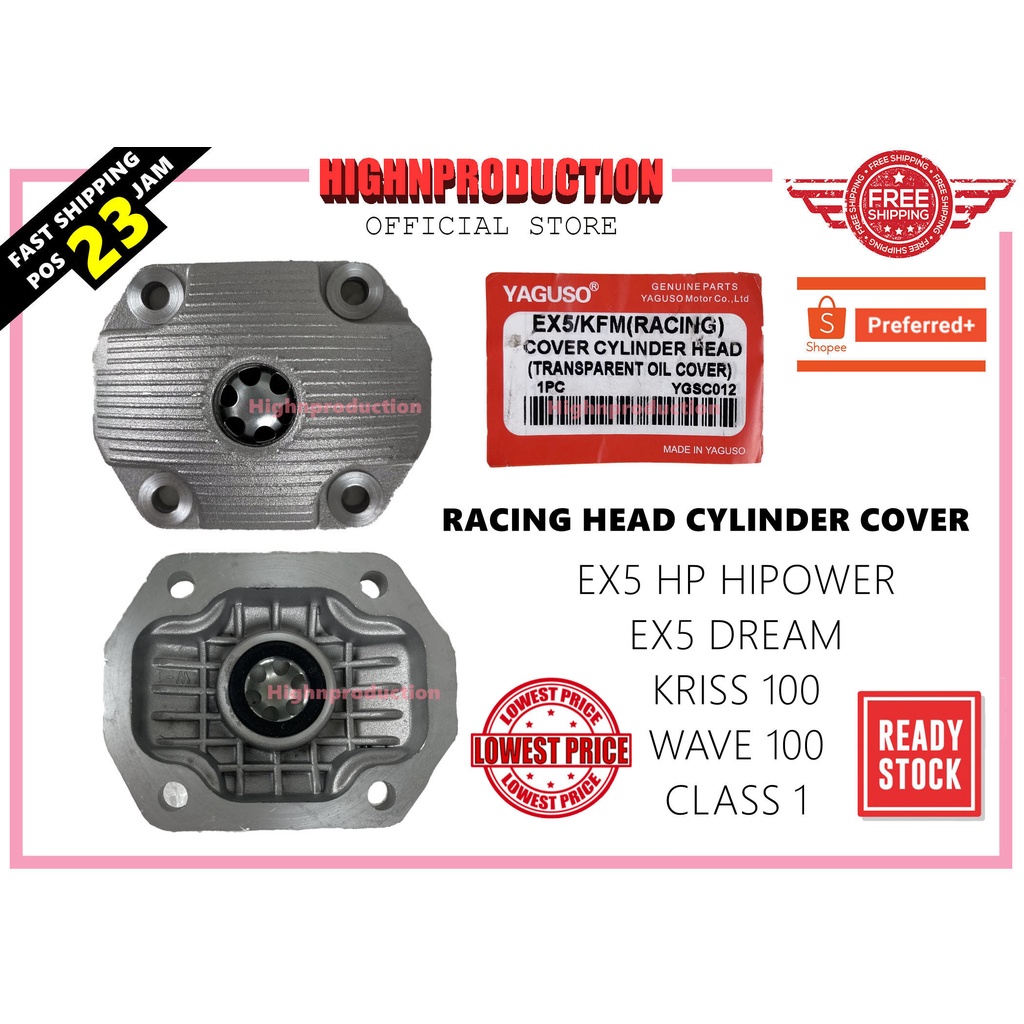 RACING HEAD CYLINDER COVER YAGUSO HONDA EX5 HP HIPOWER / EX5 DREAM