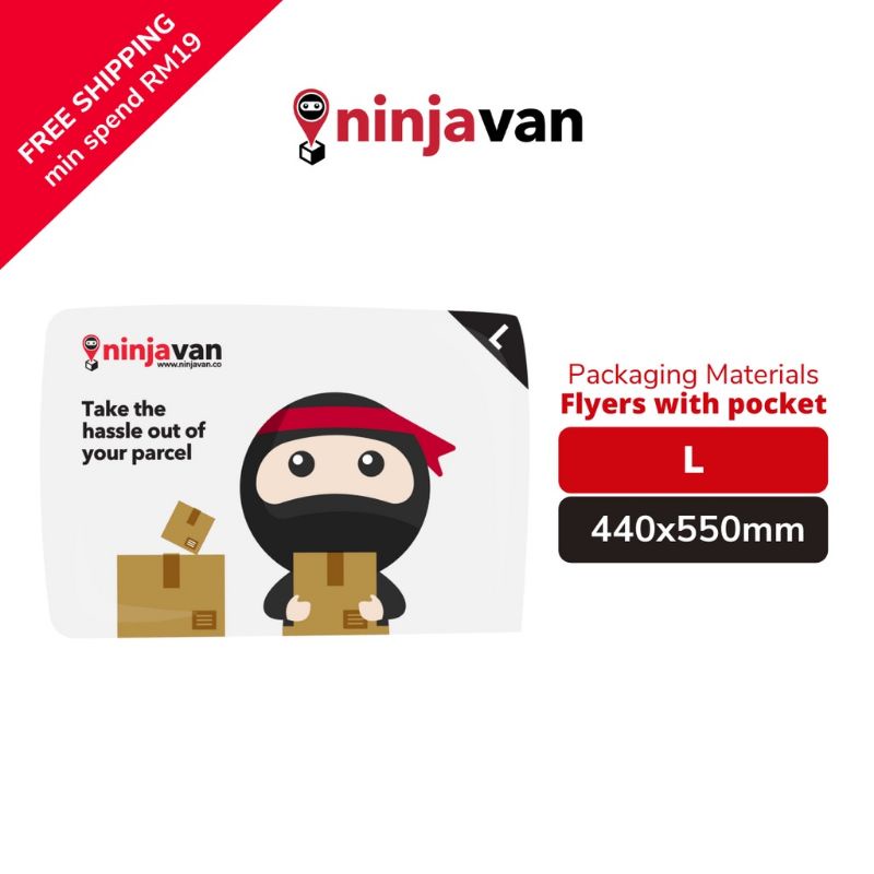 100pcs Ninjavan ninja van Parcel Packet plastic courier plastik pos ...