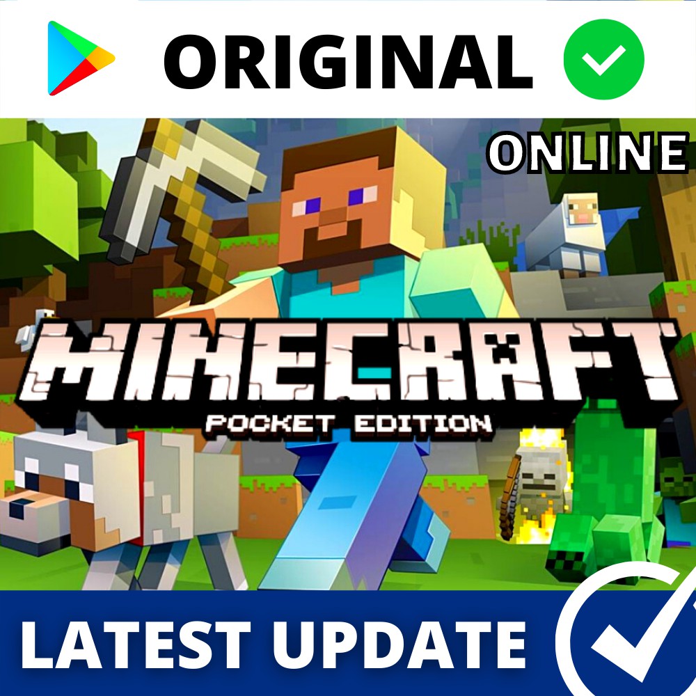 ANDROID]🔥 Minecraft Pocket Edition (PE) [Online Multiplayer] Original  Latest Update Version Survival Game Playstore | Shopee Malaysia