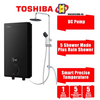 Toshiba Instant Water Heater (DC Pump)(Rain Shower) 5-Shower Mode + Rain  Shower DSK38ES3MB-RS | Shopee Malaysia