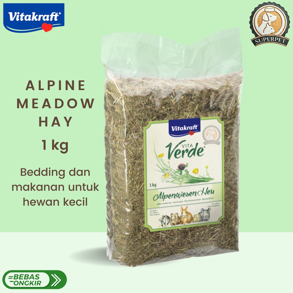 Vita Verde Alpine Meadow Hay 1 kg. Rabbit And Other rondent Food ...