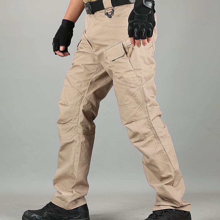 Men's Tactical Pants Overalls Trousers Multi-Pocket Pants Waterproof ...