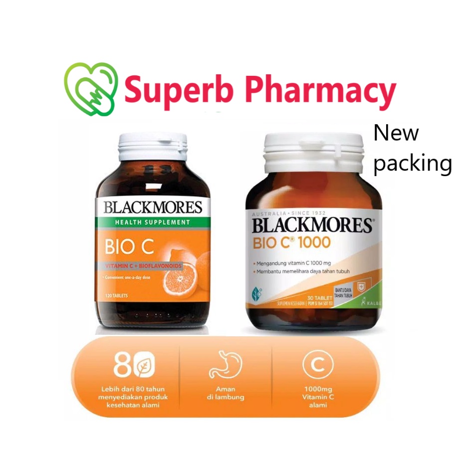 Blackmores Bio C 1000mg Vitamin C + Bioflavonoids (30s / 120s / 2 x