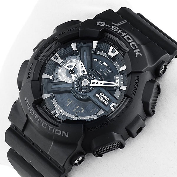 Watch Casio G SHOCK LARGE FACE GA110 1B BLACK ORIGINAL Shopee Malaysia