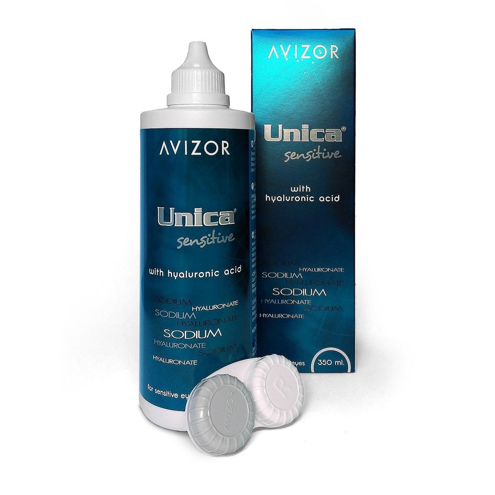 Avizor Unica Sensitive with Hyaluronic Multipurpose Solution(350ml x1 ...