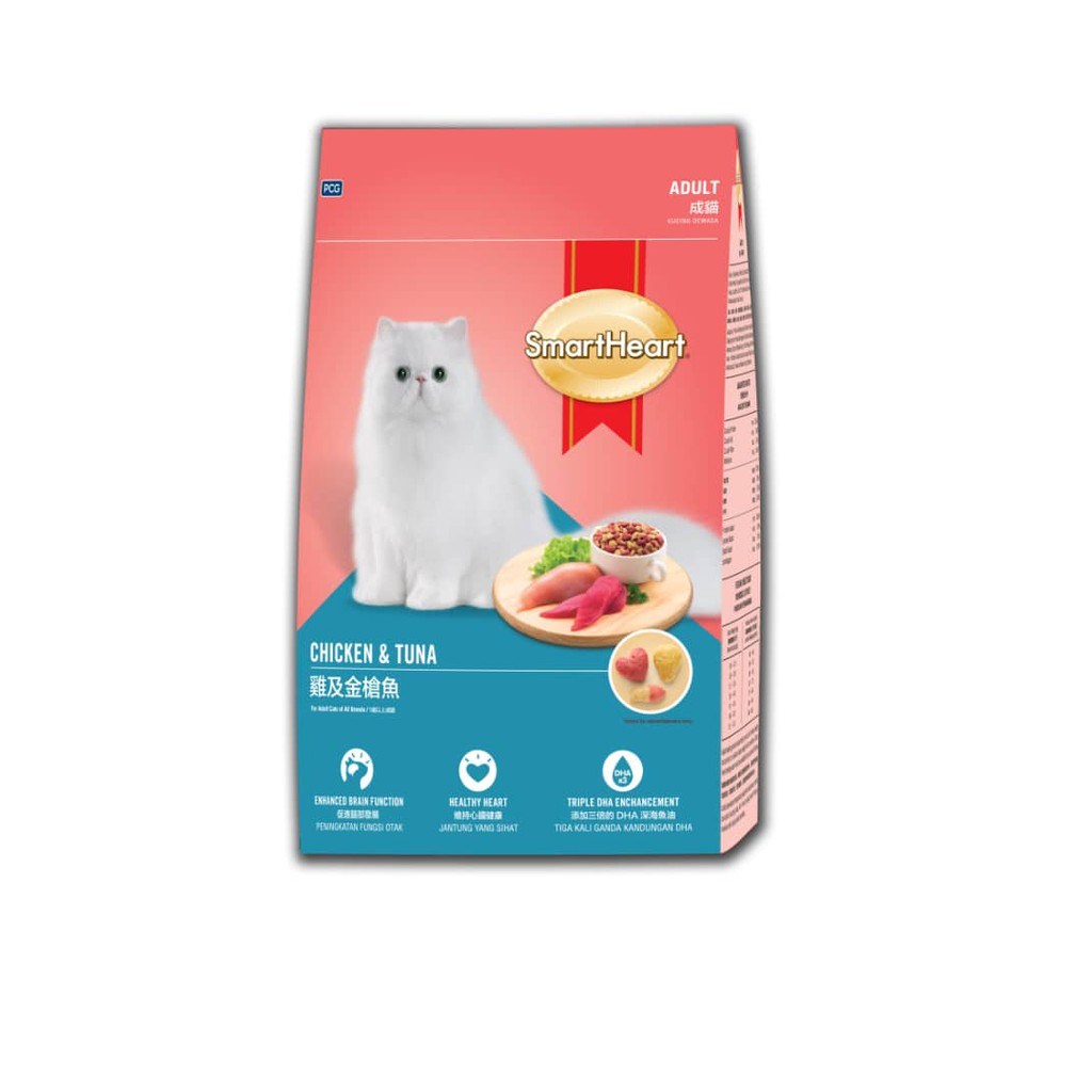 1 ORDER 1 PACK (10KG) Smart Heart Dry Cat Food*CHICKEN TUNA/SEAFOOD ...