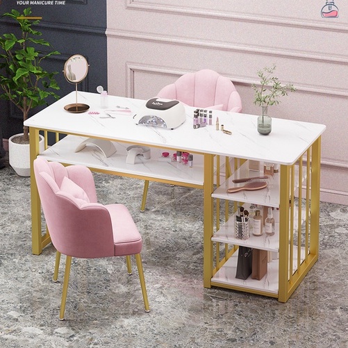 Manicure table and chairs single and double manicure table simple