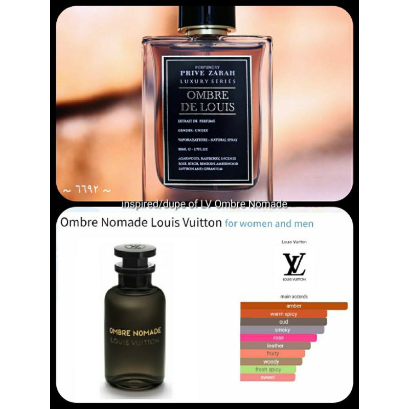 House Of El Sultan - Ombre De Louis By Privezarah Inspired By Louis Vuitton  Ombre Nomade Ombre De Louis is a dark and juicy red rose with a woody  backbone. Excellent quality