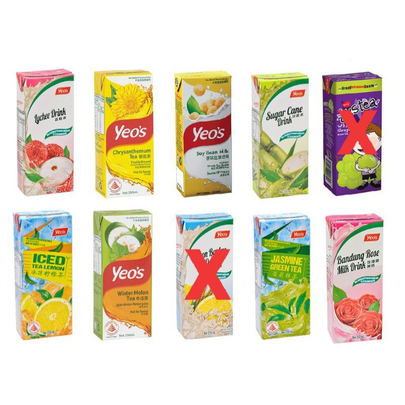 Yeos Drinking Water Air Kotak Minuman Yeos 250ml Shopee Malaysia