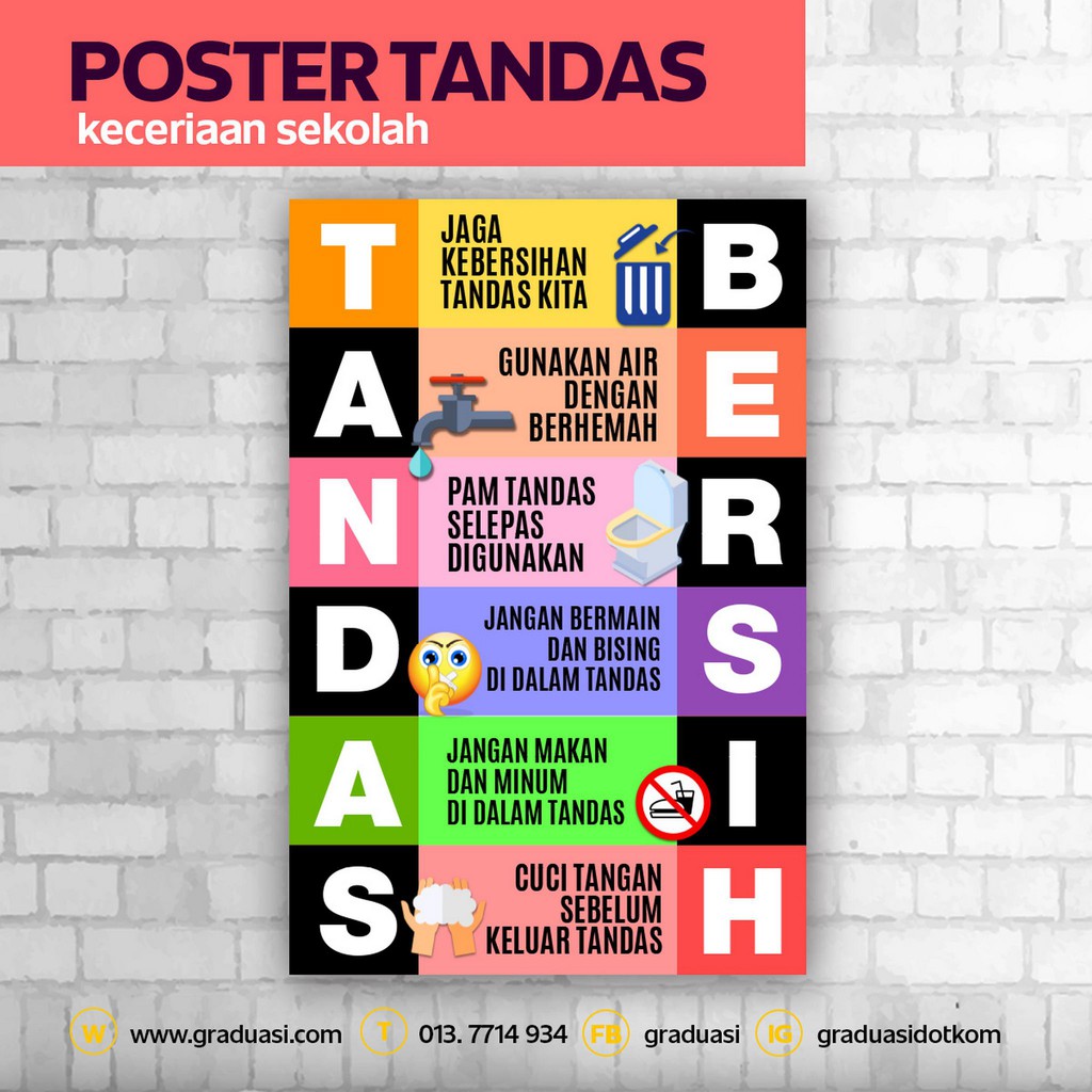 Poster Jaga Kebersihan Tandas Sribu Poster Design Desain Poster My