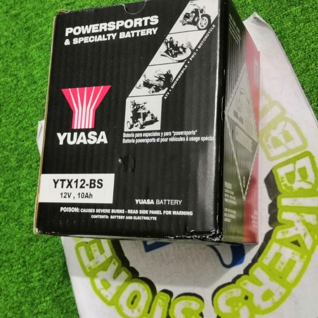 Battery Yuasa YTX12-BS Kawasaki Aprilia Naza Blade