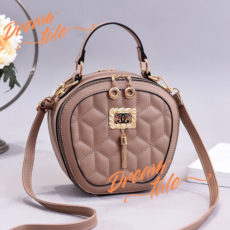 Dreamtale Women Handbag Diamond Quilted Design with Tassel Keychain ...