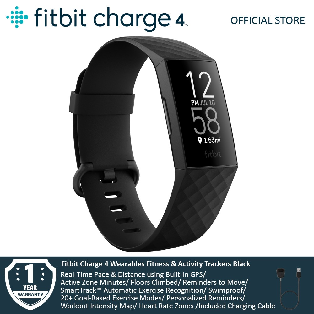 Fitbit Charge Wearables Fitness Activity Trackers Black