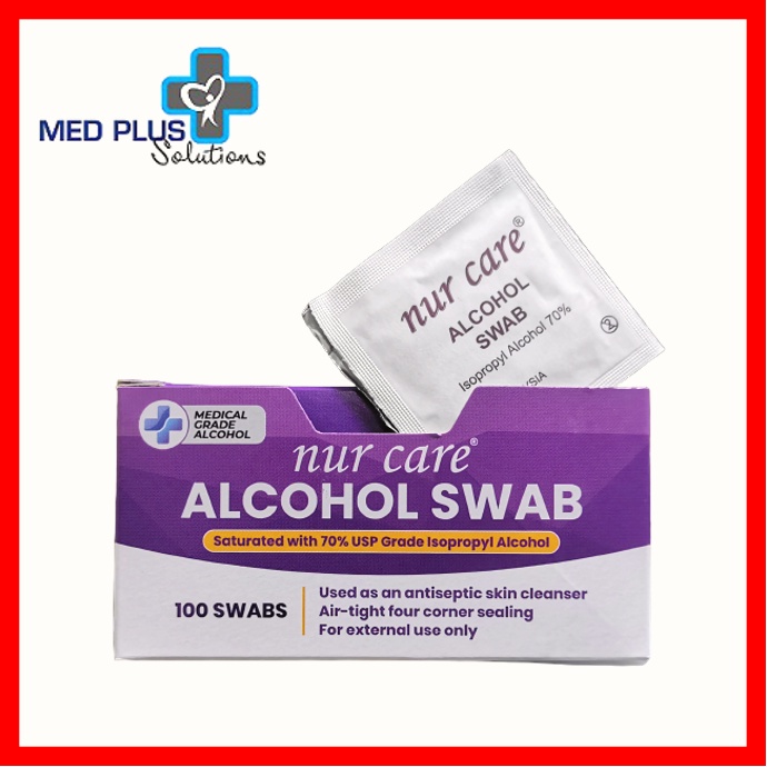 Nur Care Alcohol Swab 100's (EXP 5/2026) Shopee Malaysia