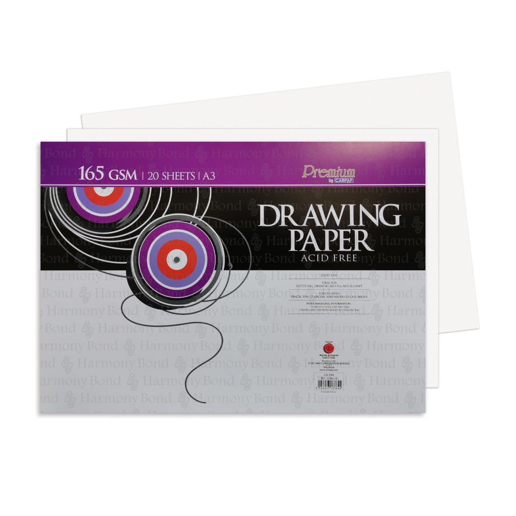 Campap Drawing Paper A3 / 165GSM / 20 Sheets (CA3764) Shopee Malaysia