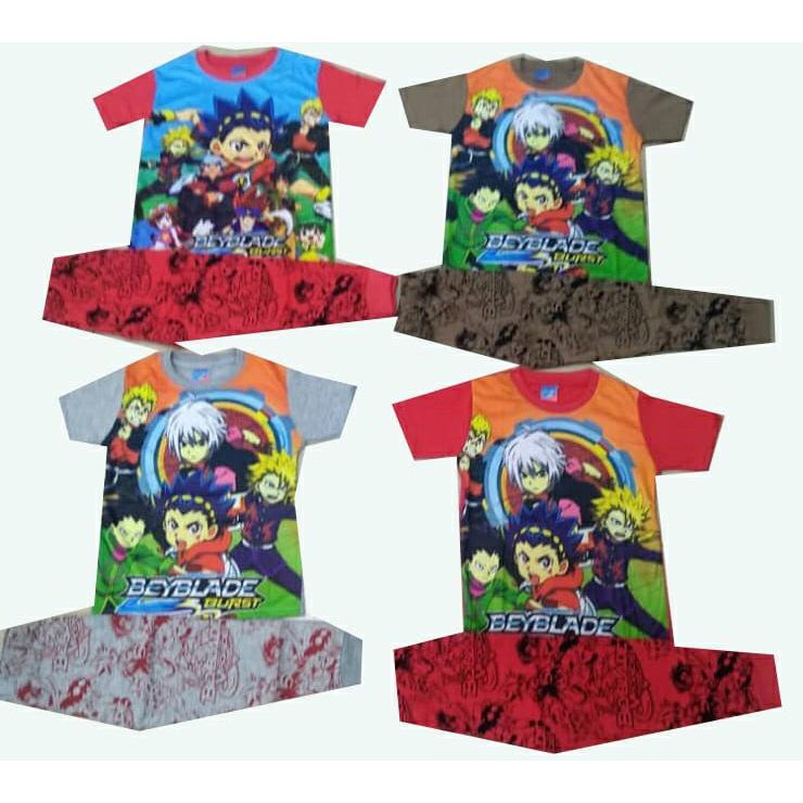 9268 - BEYBLADE BURST PRINTED PYJAMAS Children's Set Pyjamas Kids ...