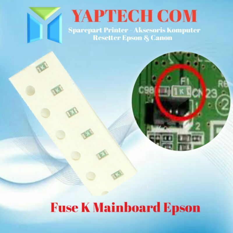 10Pc Fuse K Fuse 2mm Epson Fuse L3110/L1110/L3150 Mainboard Epson L360 ...