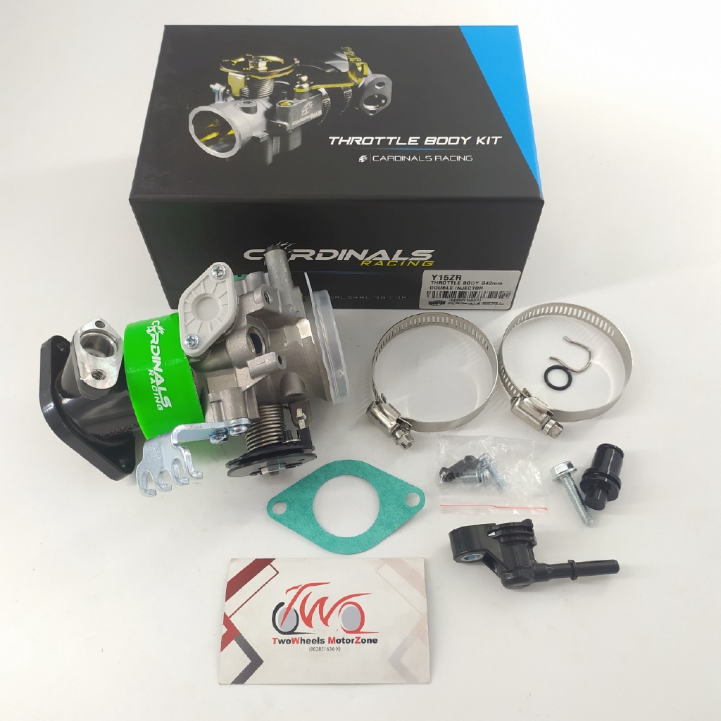 Y15ZR THROTTLE BODY RACING DOUBLE INJECTOR CARDINALS RACING | Shopee ...
