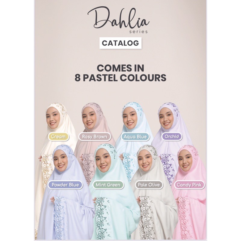 Telekung RAWDAH - DAHLIA SERIES (**all color available) | Shopee Malaysia