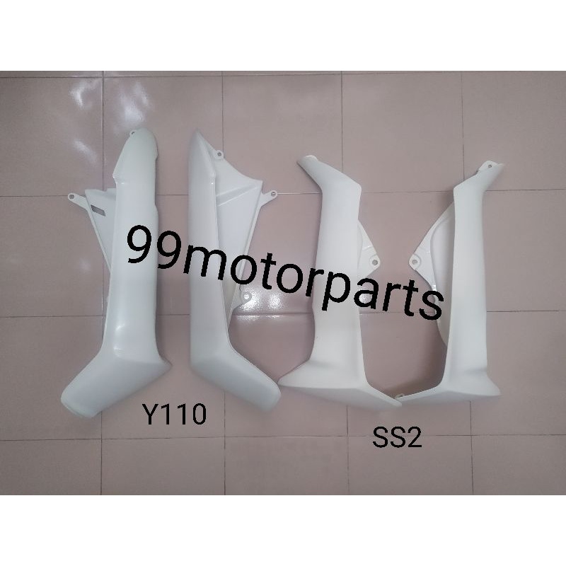 Yamaha Y110 Y110SS SS110 SS2 SStwo Leg Shield Sayap Kepak putih Kebuk ...