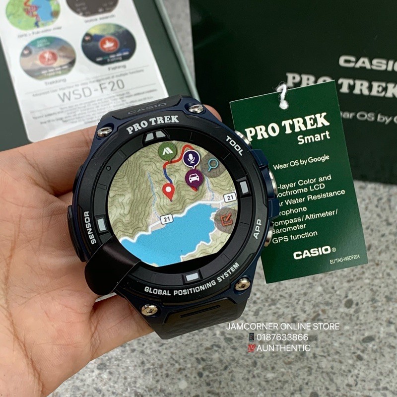100 ORIGINAL CASIO PROTREK SMART WSD F20A SERIES WSD F20A BU WSD F20A GN READY STOCK COMPLETE SET