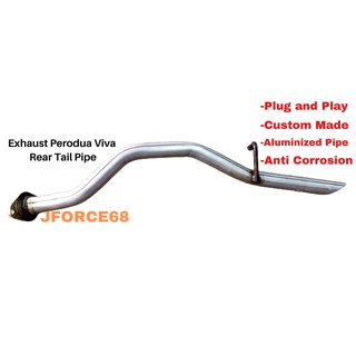 Perodua Viva Exhaust Rear Tail Pipe+Gasket Plug and Play/Ekzos Viva ...