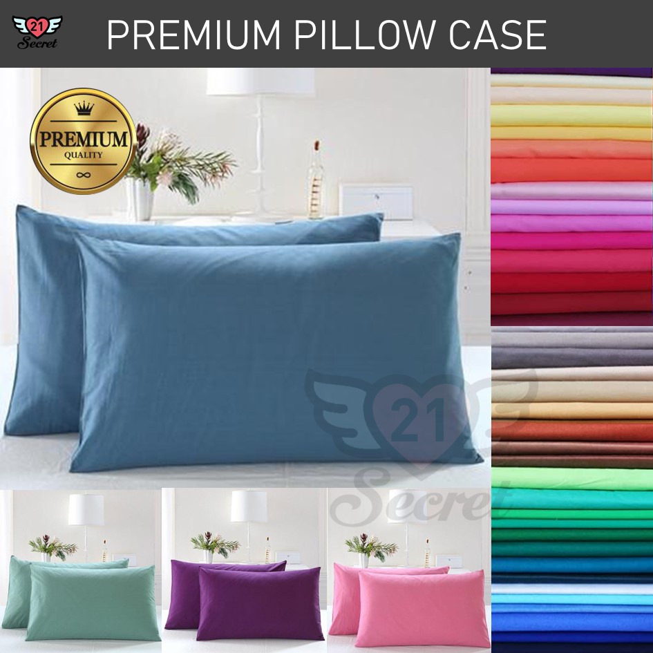 Premium Cotton Pillow Case Sarung Bantal Hotel Grade Cadar Sarung ...