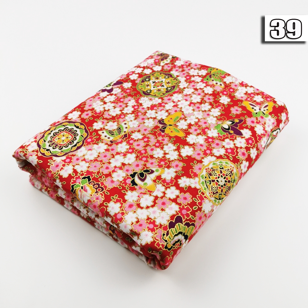 50*148cm/19.68*59inch 100 Cotton Linen Quilting Fabric Printed Fabrics