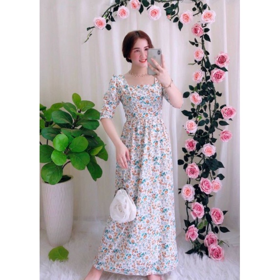 maxi dress shopee Dress Pantai Shopee Floral Maxi Dress Jual Chiffon Halter Neck Dress Wanita  Import Premium Casual