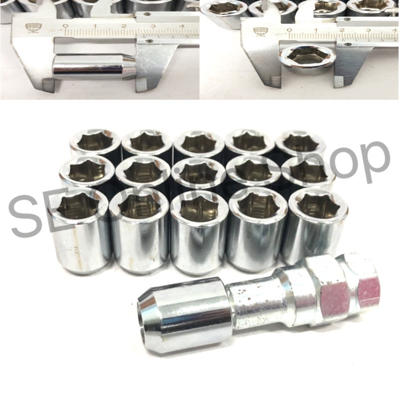 Allen Key Wheel Nut Short 1.5 & 1.25nut 16pcs Proton,Perodua,Honda