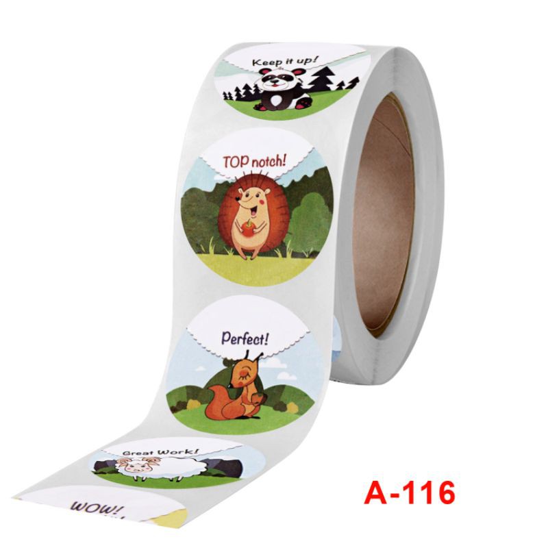 Well Done/ Perfect/ Student Encourage Label Sticker (500pcs) | Shopee ...