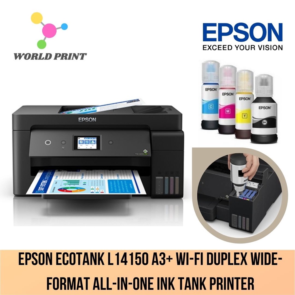 Epson EcoTank L14150 A3+ Wi-Fi Duplex Wide-Format All-in-One Ink Tank ...