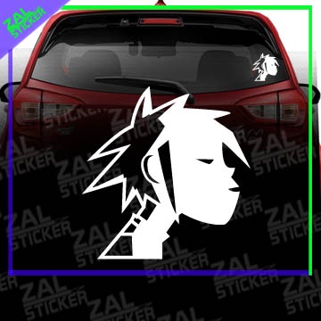 * CAR STICKER GORILLAZ 2 D SHADOW MYVI AXIA ALZA BEZZA PERSONA VIOS ...