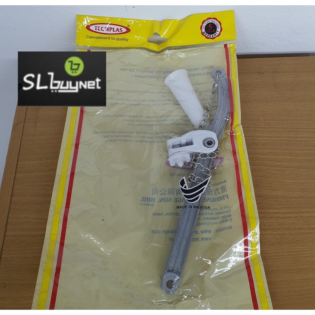 TECHPLAS PVC HIGH LEVEL CISTERN ALLOY FLASH HANDLE (MADE IN MALAYSIA ...