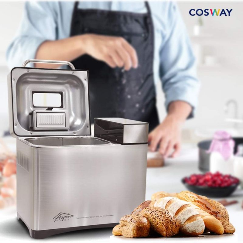 ASPEN COSWAY BREAD MAKER AND ICE CREAM MAKER (RANDOM FREE GIFT