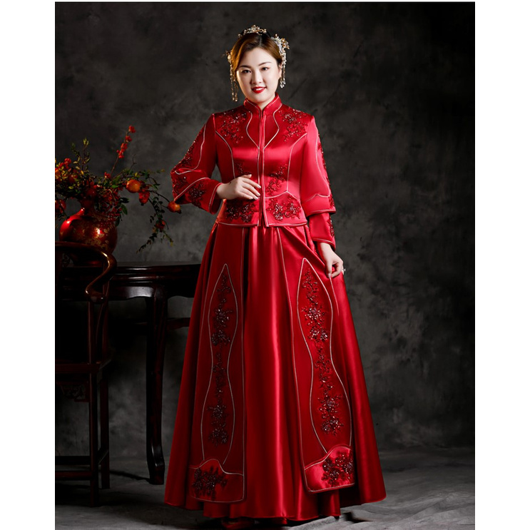 Plus size clearance chinese wedding dress