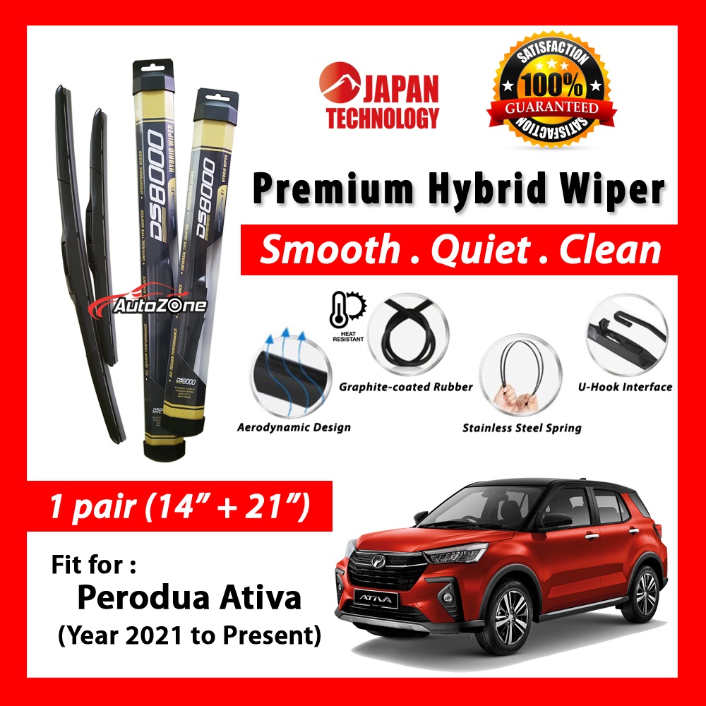Perodua Ativa (14”+21”) Hybrid Wiper (2021 to Present) (1 pair ...