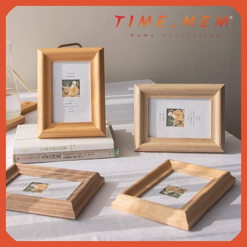 TIME.MEM_Wooden photo frame/simple/modern/creative small photo frame 3R ...