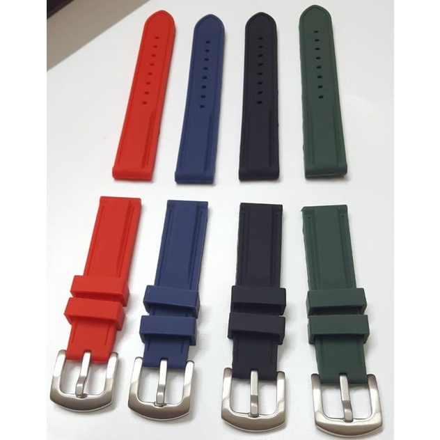 Watch Strap Rubber(18mm,20mm,22mm,24mm) Tali Jam Getah(18mm,20mm,22mm ...