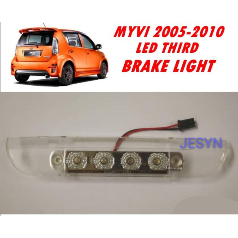PERODUA MYVI 20052015 LED REAR BUMPER THIRD BRAKE LIGHT (RED LIGHT