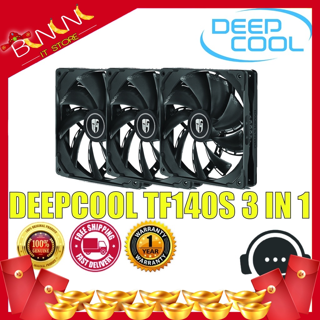 [Ready Stock] DEEPCOOL TF140S FAN 3 IN 1 CASING FAN | Shopee Malaysia