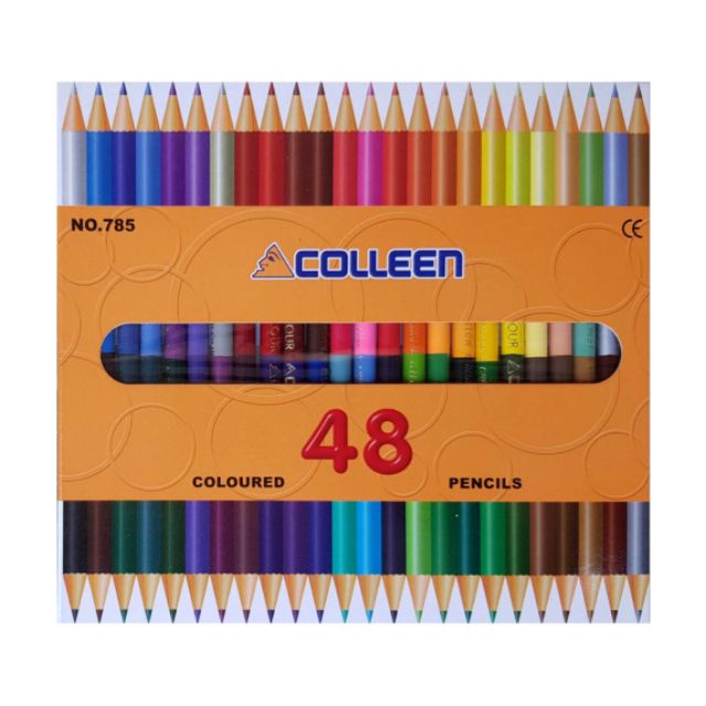 Colleen Colored Pencils 24 Sticks 48 Colors 785(Round Rod) | Shopee ...