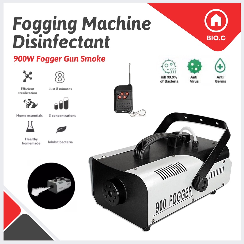 Fogging Machine Disinfectant 900W Fogger Gun Smoke Fog Sanitizer liquid