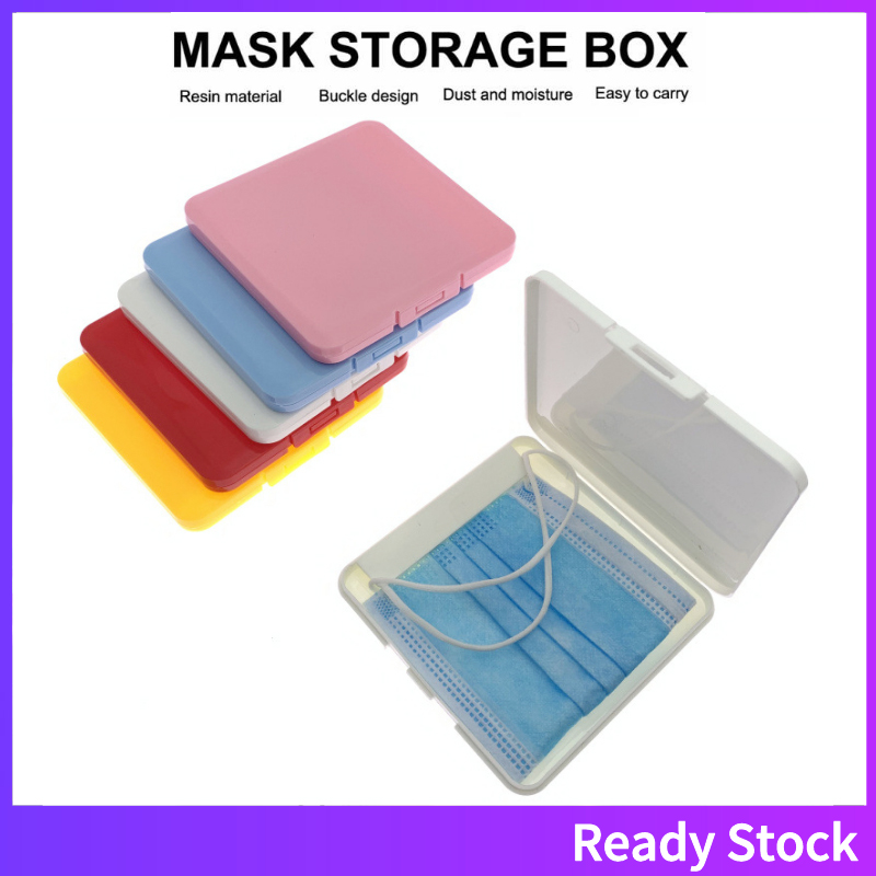 Disposable Mask Storage Box Portable Mask Holder Organizer Face Masks