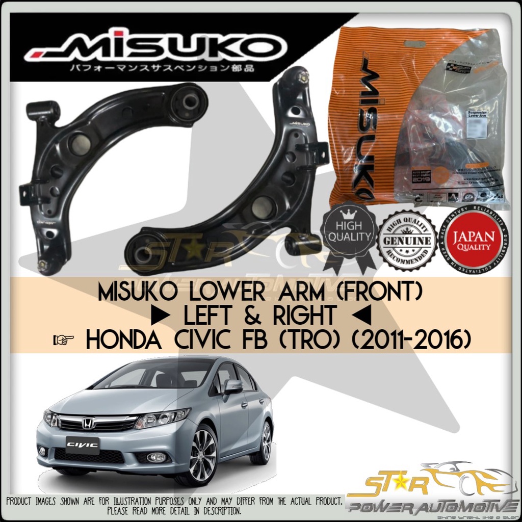 MISUKO Honda Civic FB TRO (2011-2016) Premium Lower Control Suspension ...