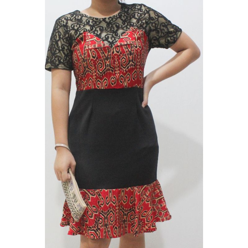 Pua kumbu hot sale short dress