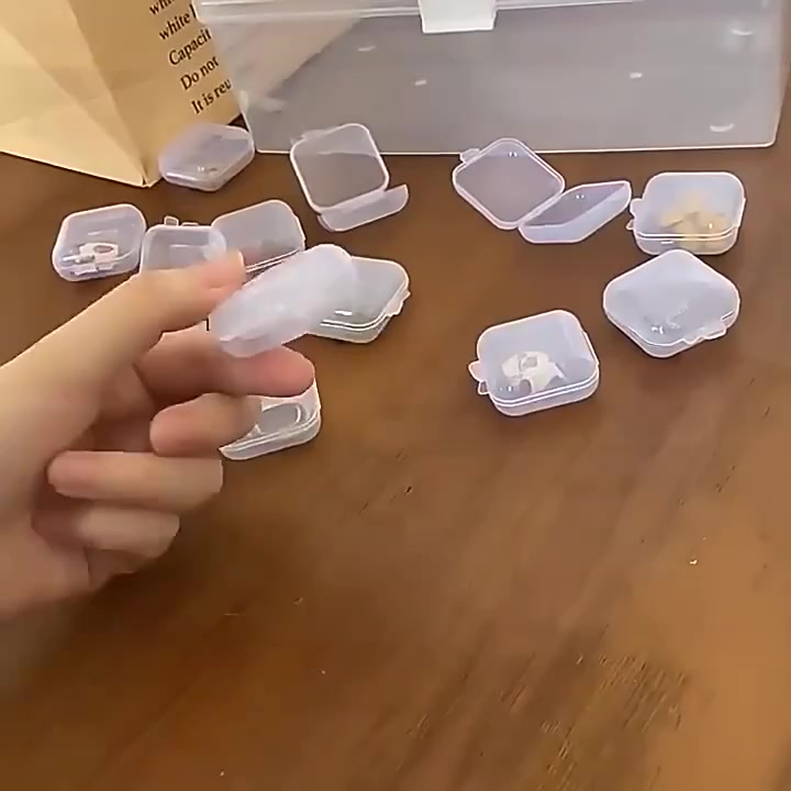 Mini Transparent Small Square Box 1pcs | Shopee Malaysia