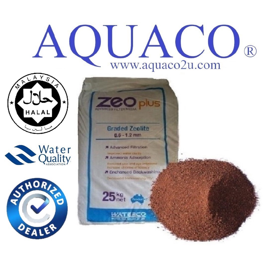 Zeoplus / Zeolite HALAL WATERCO AUSTRALIA IMPORTED (0.6MM & 0.3MM ) 1kg