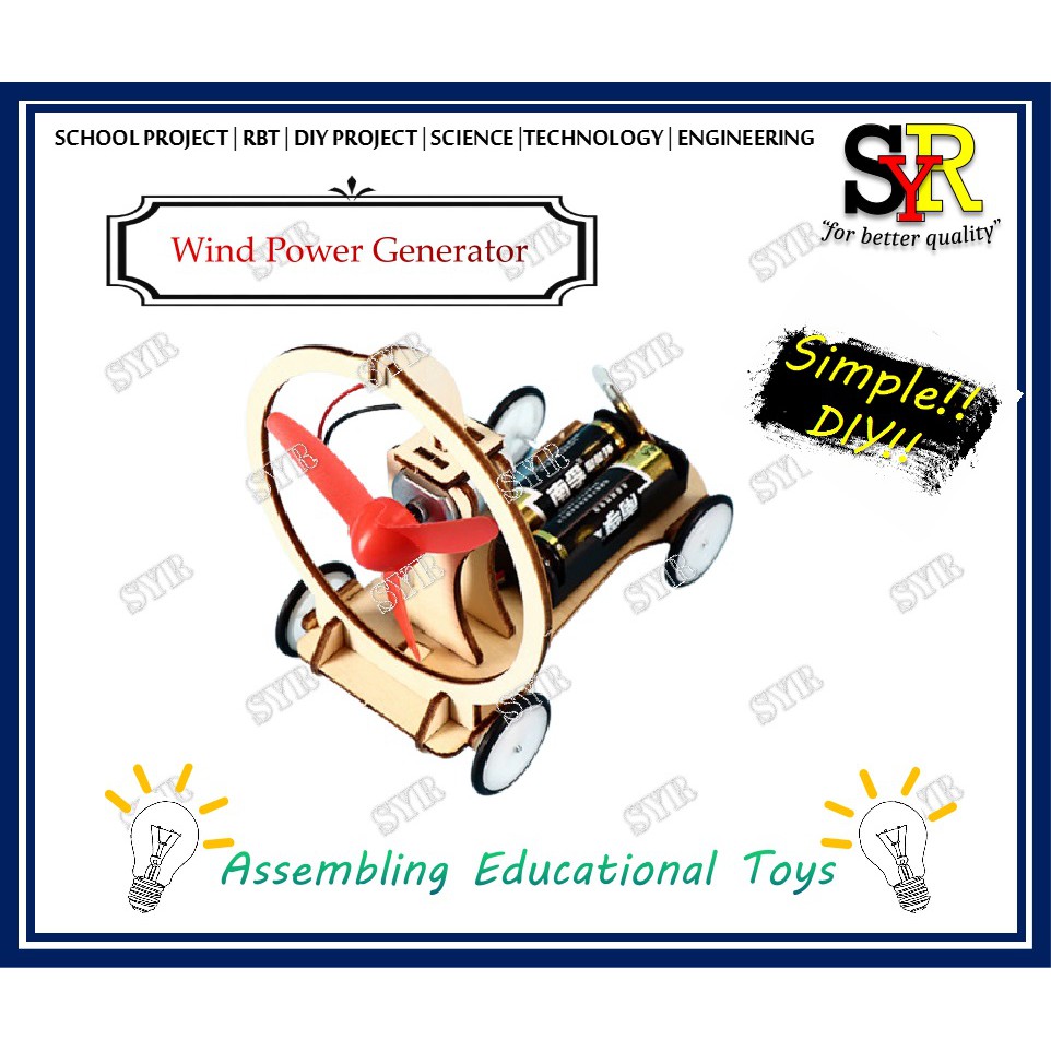 NEW!! DIY Wind Turbine Car Science School Project RBT Primary School ...
