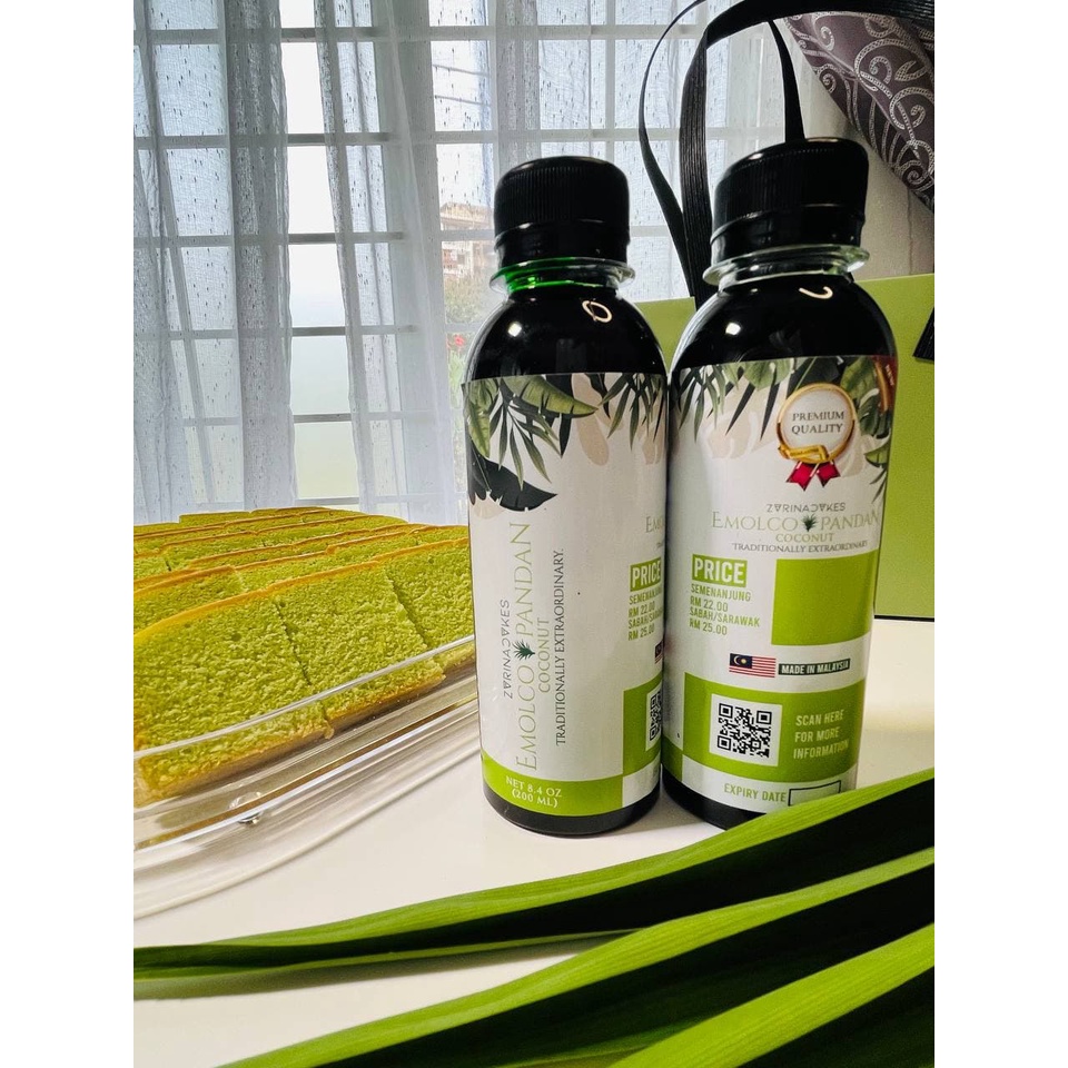 Emulco Pandan Coconut By Zarina Cakes Shopee Malaysia